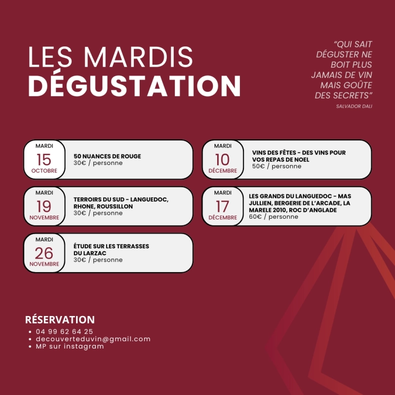 Les Mardis Dégustation